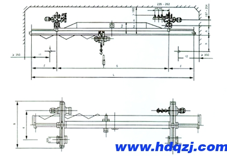 LX-A型0.5-5噸電動(dòng)單梁懸掛起重機(jī)