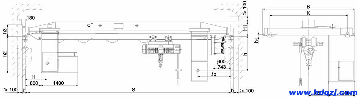 LD型2～16t電動(dòng)單梁式起重機(jī)