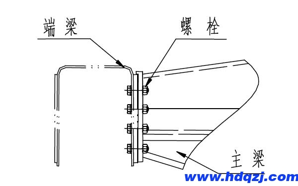 起重機(jī)主梁和端梁連接