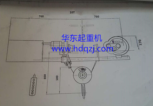 低凈空電動葫蘆圖紙