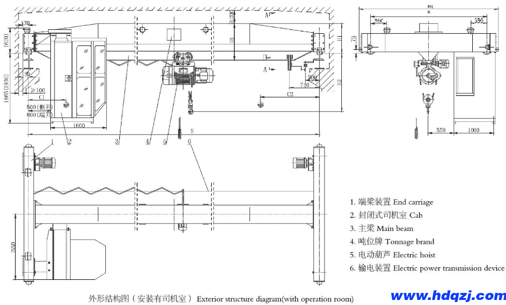 5噸單梁起重機(jī)（行車）參數(shù)