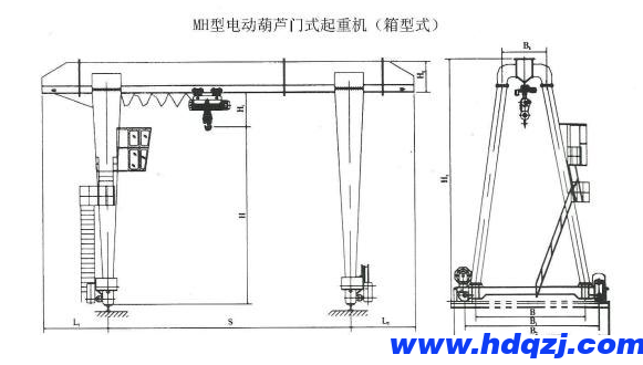 20噸MH型單梁龍門(mén)吊