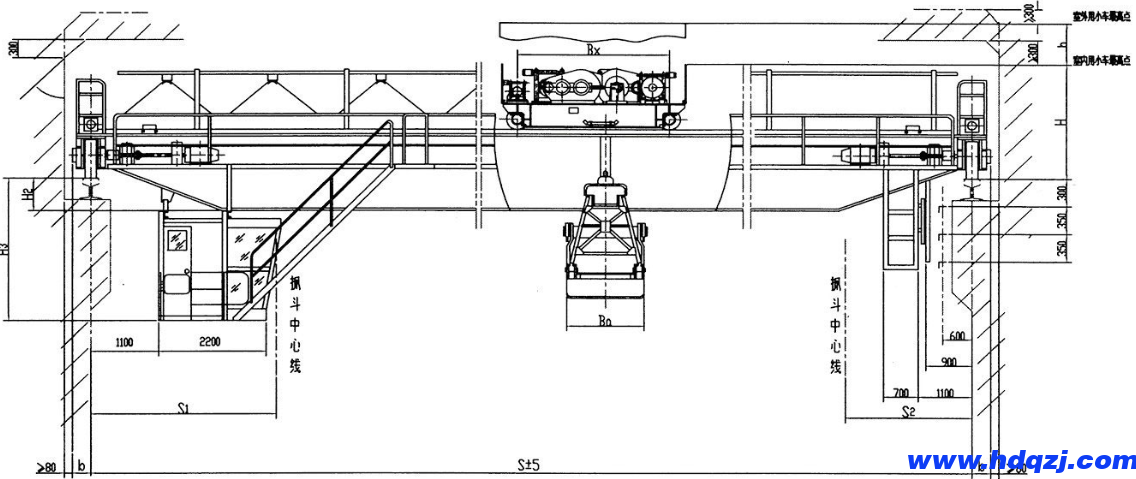 QZ型雙梁抓斗橋式起重機(jī)